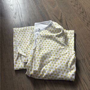 Roller Rabbit White Set with Yellow Heart Design